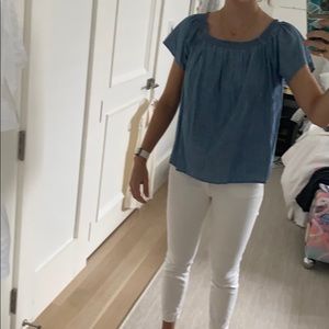 Joie linen top in jean color